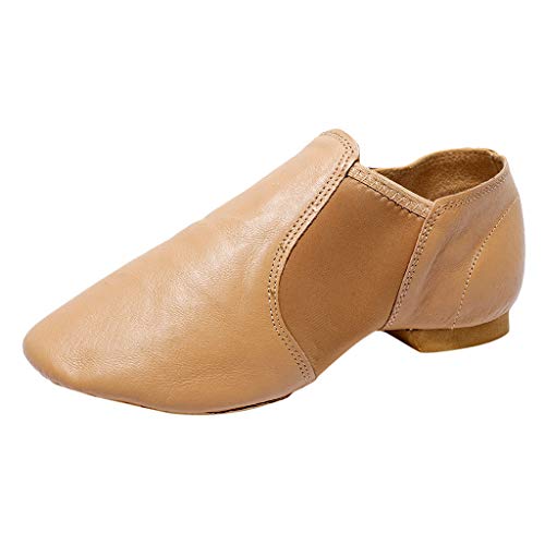 Chaussures de danse marron pour femme en taille 35 respirantes et souples