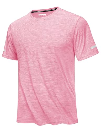 MAGCOMSEN Men's Workout Shirts Short Sleeve Tees Quick Dry Moisture Wicking Athletic Gym Running Crewneck T-Shirt2