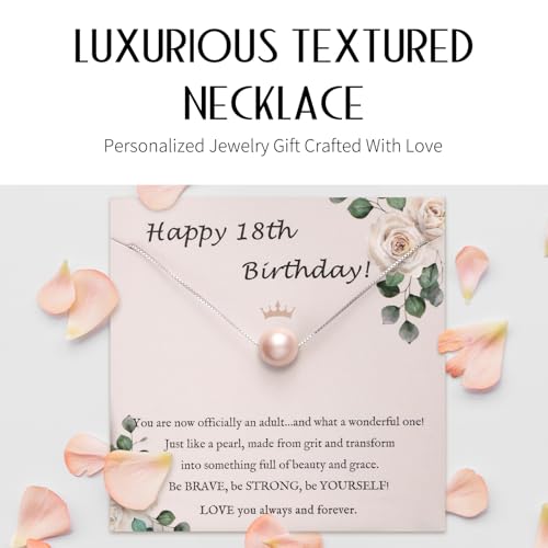 18th Birthday Gifts for Girls - Upgraded 3D Pop Up 18th Birthday Card & S925 Sliver Pink Pearl Necklace, Funny 18 Year Old Birthday Gift Ideas for Niece Daughter Granddaughter, Back in 2007 Gifts 5