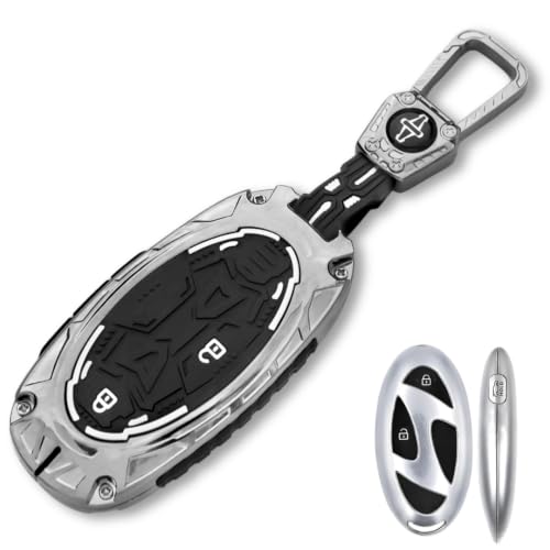 Image of KEYCEPT Metal Armor Keycover Compatible for Hyundai Venue 2026 3 Button Smart Key Cover.