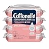 Cottonelle Fragrance Free Flushable Wet Wipes, Adult Wet Wipes, 4 Flip-Top Packs, 42 Wipes Per Pack (168 Total Flushable Wipes)