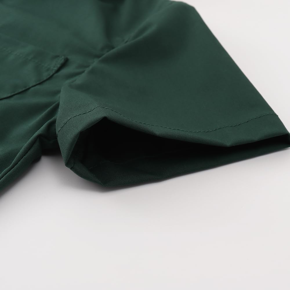 Spring&Gege Boys Short Sleeve Dress Shirts Stretch Wrinkle Free Casual Button Down Shirts - Image 5