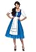 Leg Avenue- Storybook Village Beauty Adult Sized Costumes, 85618-05901-Small-BlueWhite, Bleu Blanc, S (EUR 36-38)