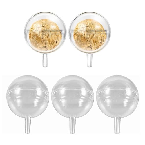 Beavorty 25PCS Clear Chocolate Box Chocolates Truffle Wrapping Cup Cupcake Decor Flower Support Rack Wrapper for Valentines Day Wedding Birthday Supplies