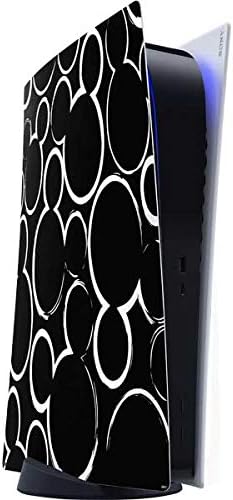 Skinit Decal Gaming Skin Compatible with PS5 Digital Edition Console - Officially Licensed Disney Mickey Mouse Black and White Design