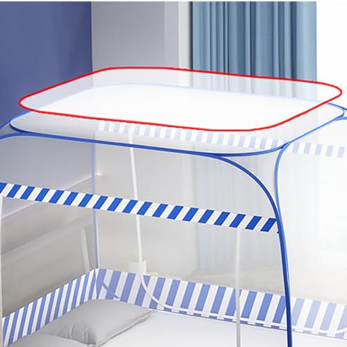 Moustiquaire de lit pliable et transparente à double porte A