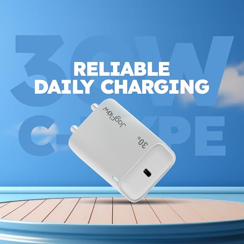 Image of Trueview 30W Fast Charging Power Adapter with Type-C Port | Wall Charger for Mobile Phones & USB-C Devices | White