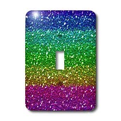 Interrupteur arc-en-ciel pailleté pour illuminer la chambre de vos enfants