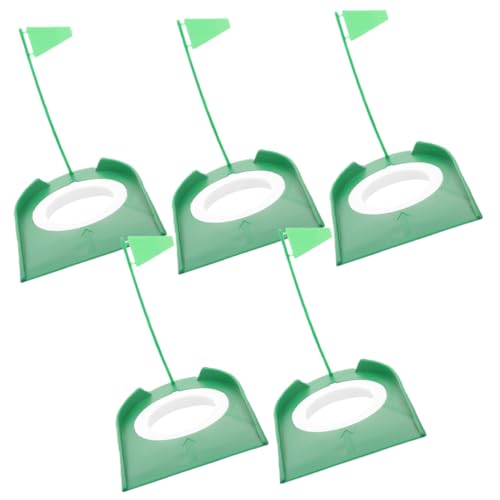 BESPORTBLE 5pcs Golf Putting Cup Practice Aid for Training Tools Portable Material for and Skill Improvement for Golf Parties and Personal Use