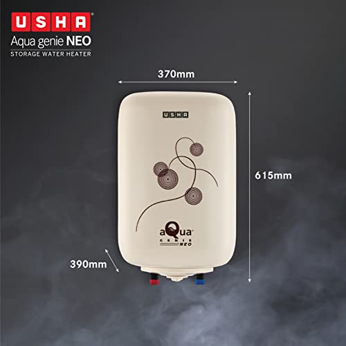 Image of Usha Aquagenie Neo 25 Litre Storage Water Heater with Free Installation (Ivory)