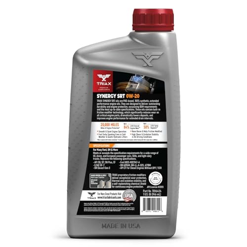 Aceite para motor sintético 0W-20 Triax 1 Quart miniatura 2