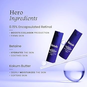 Amazon.com: Fox'tale 0.15% Beginner Friendly Retinol Night Serum