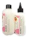 Art Glitter Designer Dries Clear Adhesive 8 oz Refill & 4 oz with Applicator Tip, Multicolor