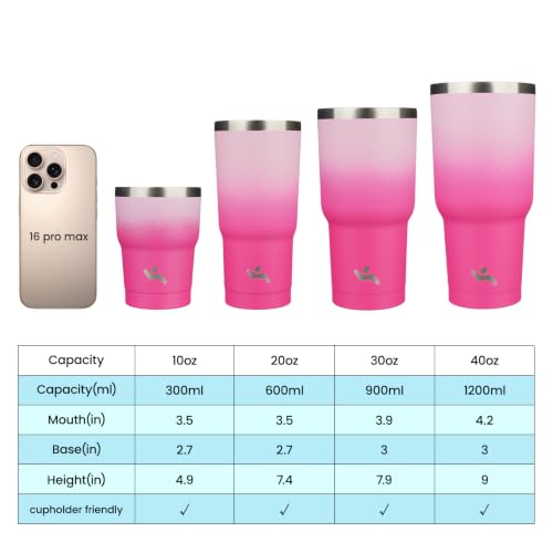 Image of Konokyo 30 oz Tumbler with Handle and Straw, Insulated Travel Mug