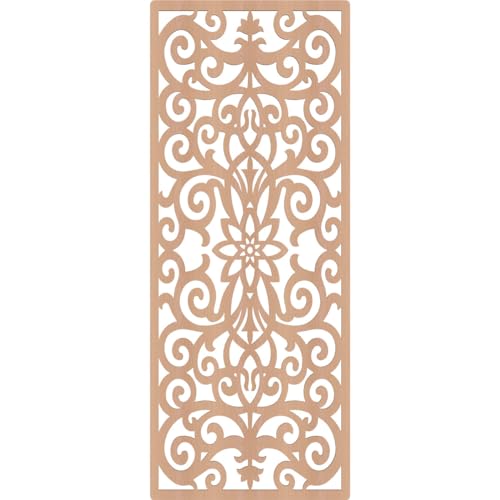 Image of Buel Decorative Pierced Fretwork Wood Wall Panels, 27 3 /8 inchW x 69 3 /8 inchH x 3 /8 inchT, Alder