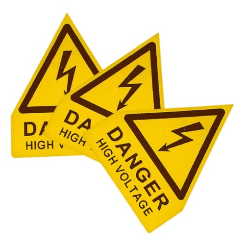 LALAFINA 3個 警告 標識 電気 標識 警告 ステッカー 標識