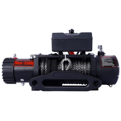 Winch eléctrico 13500 lb 12V con control inalámbrico miniatura 3