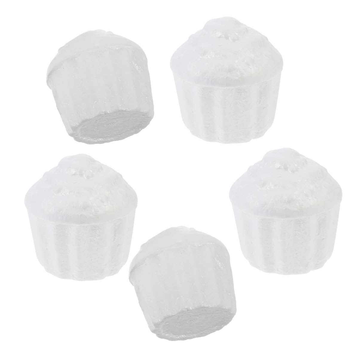 Cabilock Gâteau en Mousse Blanche et Moules à Fleurs Lot de 5 Modèles Accessoire D'entraînement pour Décoration de Gâteau et Activités Créatives pour Loisirs Manuels