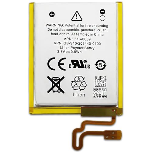Fenzer Replacement Battery 616-0639 616-0640 Compatible with iPod Nano 7th Gen 16GB A1446 MD481LL/A with Tools
