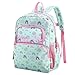 RAVUO Kinderrucksack Mädchen Jungen, Schulrucksack mit Brustgurt Niedlich Einhorn Dinosaurier Rucksack Kinder 3-8 Jahre Vorschule School Bag 1 Klasse