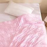 STFRBTH Baby Quilted Blanket, Soft Microfiber Down Alternative Kids Comforter - 39'x47'- Lightweight Crib Toddler Blanket for Boy and Girls, Pink & Rabbit Shape