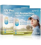 AppXynn Golf Patches 5-Pairs, Outdoor UV Protection Face Patch, Facial Mask Patches, Hydrating Sk...