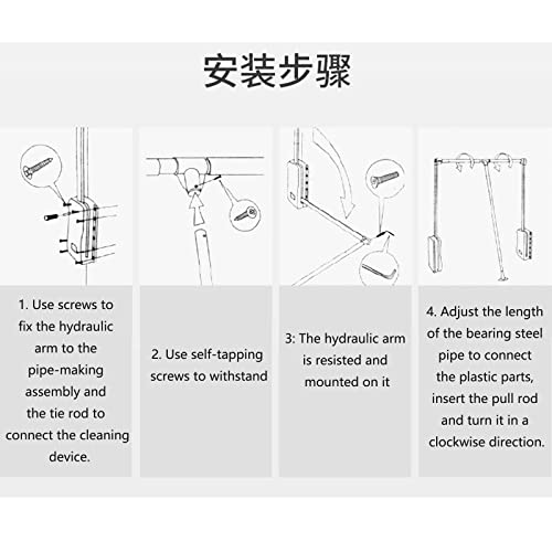 Tringles de penderie rabattables extensibles 83-115cm pour meuble dressing - 6
