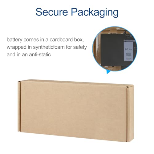 Batterie Dell Latitude 5400 4GVMP haute capacité 68Wh pour PC portable