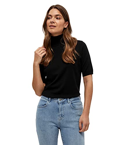 TOM TAILOR Damen T-Shirt – Mit Rollkragen & Rippstruktur Für Casual Looks