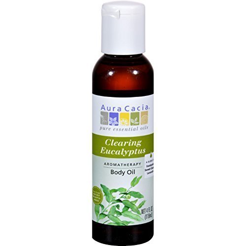Aura Cacia Body Oil Eucalyptus Clear 4 Fz8
