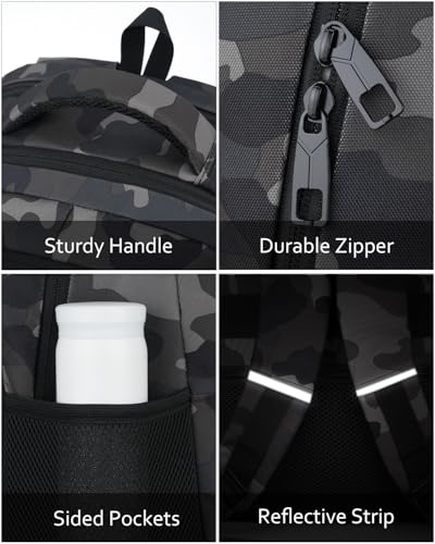 Image of kadilong Travel Laptop Backpack for Men Business Anti Theft,School Backpack Bookbag College for Boys Fits 17.3 Inch Notebook