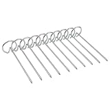 Photo Gallery leefasy 10 spiedini per friggitrice ad aria da 10 cm, in acciaio inox, accessori universali e durevoli, per barbecue, spiedini verticali, riutilizzabili, per pollo, carne, verdure Photo Gallery leefasy 10 spiedini per friggitrice ad aria da 10 cm, in acciaio inox, accessori universali e durevoli, per barbecue, spiedini verticali, riutilizzabili, per pollo, carne, verdure