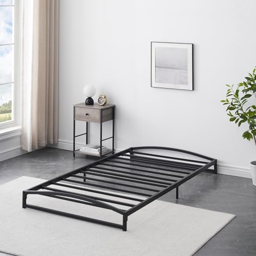 GAOMON Low Bed Frame, 6 in Twin Size Metal Platform Bed Frame, Black by GAOMON - Used condition - Image 8