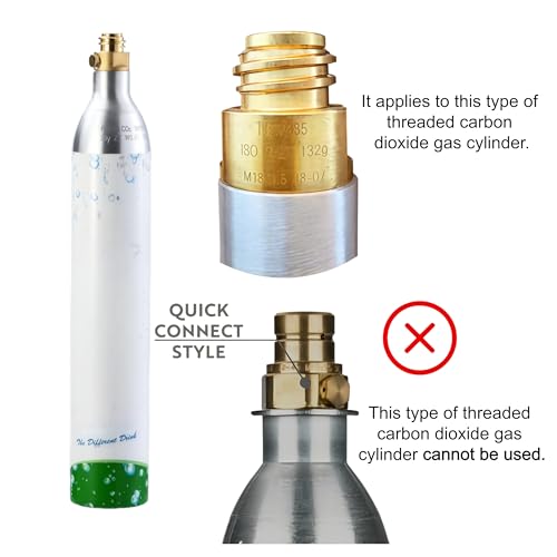 Image of Carbonates Any Drink - Airosia Soda Maker, 304 Stainless Steel Sparkling Water Carbonator Machine with 2 BPA-Free Bottles (1L & 0.5L) and 2 CO2 Carbonator