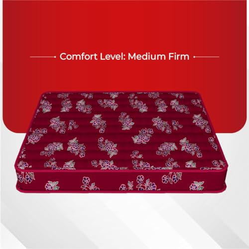 Image of Kurlon Rutile Mattress | Natural Coir Mattress | Breathable | Medium Firm Support | Natural Cooling | PU Quilted | Durable | King Size | 75x72x5 | 5 Yrs Warranty