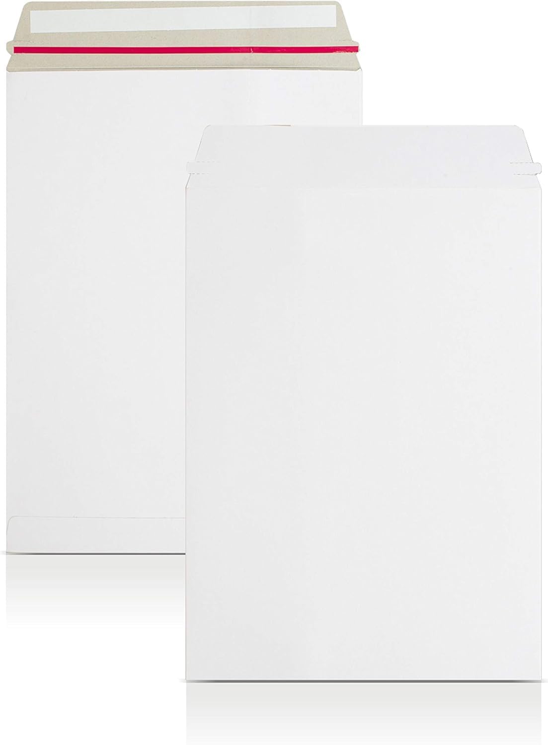 AKAR A4/C4-324 x 229 mm-[Pack of 100] Premium White All Board Envelopes Calendar Board Card Backed envelopes White Board envelopes Peel Seal Card Envelope hardback Envelope