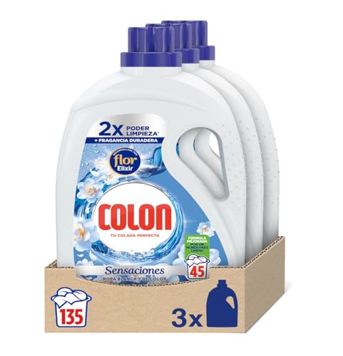 Colon Sensaciones Azul - Detergente Para Lavadora Adecuado Para...