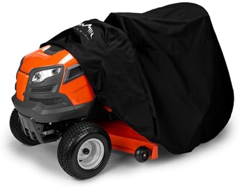 Troy Bilt Lawn Mower Accessories You Didn't Know You Needed 3 Himal Outdoors Lawn Mower Cover - Tractor Cover Fits Decks up to 54" Heavy Duty Protector, 420D Polyester Oxford Universal Fit with Drawstring