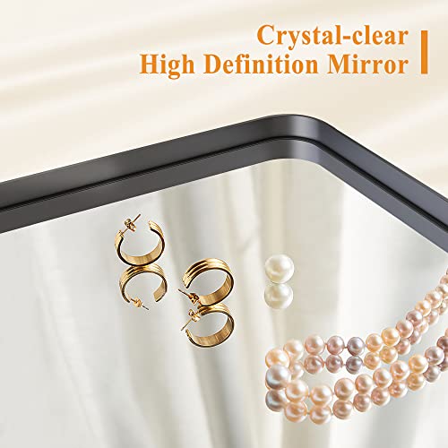 Image of NeuType 71 inchx28 inch Large Arched Mirror Full Length Mirror for Wall Full Body Big Arched Wall Mirror Full Length Wall-Mounted Mirror Aluminum Alloy Frame,Matte Black (Recessed, No Stand)