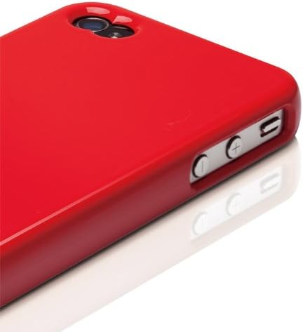 elago S4 Glide Case for Black Version AT&T, Sprint and Verizon iPhone 4/4S(Not for White iPhone) - ECO Pack (Extream Hot Red)