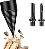 ✅【Nombreuses applications】MaxEarn kit de foret fendeur de bois ou de bûches est un outil très efficace et pratique pour fendre le bois, idéal pour préparer le bois de chauffage pour les cheminées ou les foyers. Il est polyvalent et peut être utilisé en camping, en agriculture et pour les activités de plein air. Il fend rapidement différents types de bois comme le noyer, le chêne et le hickory.