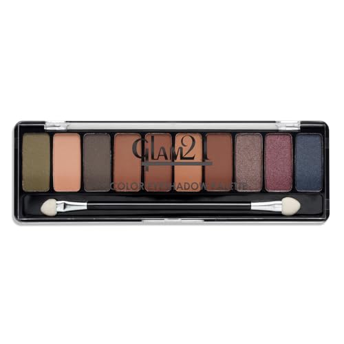 Image of Glam21 Flawless 10 Color Eyeshadow Palette |Long-Lasting | Smudge Free | Long Wearing And Easily Blendable Eye Makeup Palette Matte, Shimmery And Metallic Finish