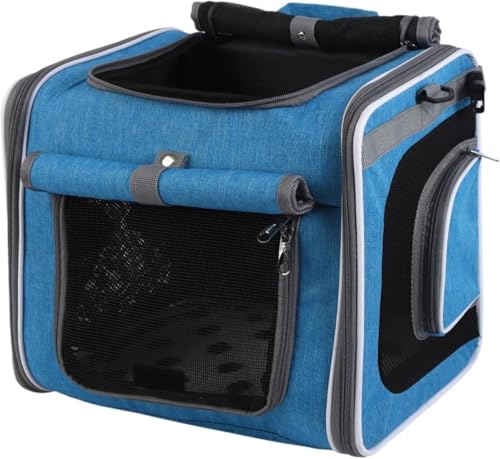 Marysea 自転車用 ドッグ, 犬 バスケット - 通気性 調整可能 ポーチ 運搬用 散歩 旅行 キャンプ サイクリング 外出 輸送