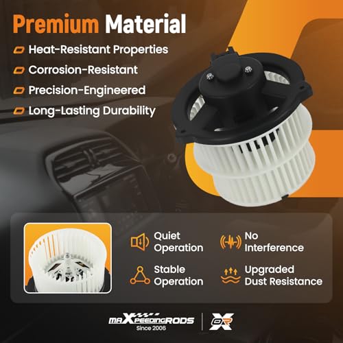 Image of maXpeedingrods 700172 HVAC Heater Blower Motor Assembly Front Fits for Scion xA /xB 2003-2006, for Toyota Echo 2003-2005 1.5L l4 Gas DOHC Naturally Aspirated # 8710352080 BM9267C PM9279 615-58503B