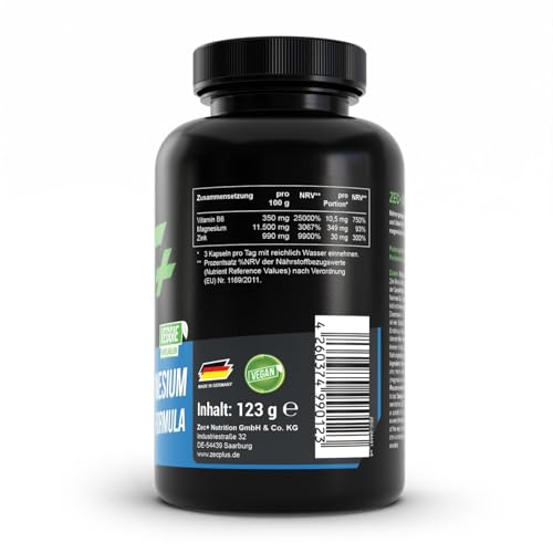 Zink-Magnesium Zec+ Nutrition ZMA 90 Kapseln
