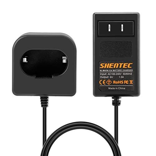 Shentec 6V Ni-MH/Ni-Cd Charger Compatible with paslode 404717 B20544E BCPAS-404717 404400 900400 900420 900421 900600 901000 902000 Pod Style Battery (Not for Li-ion Battery) by Shentec - Used condition - CA$24.40