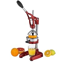 cilio LIVORNO Granatapfelpresse Rot, Edelstahl-Presskegel, Hebelmechanik – Ansicht 2