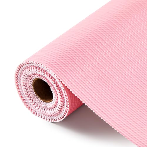 Coavas Shelf and Cabinet Liner, Easy Cut Protective (Pink, 17.5 in x 20 ft)
