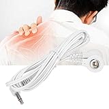 Compras Locas Cable TENS, cable conductor de electrodo seguro, fisioterapia profesional portátil duradera de 3,5 mm...