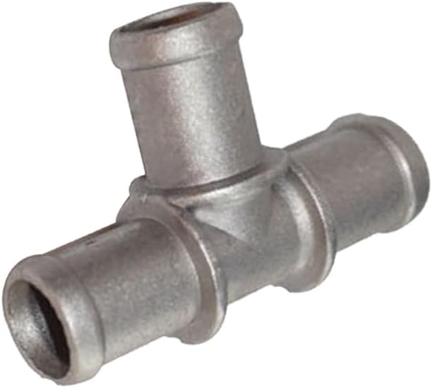 3/4" x 3/4" x 3/4" Aluminum Alloy Silver Tee Coolant Heater Hose Connector Fitting Adapter Fit for Car